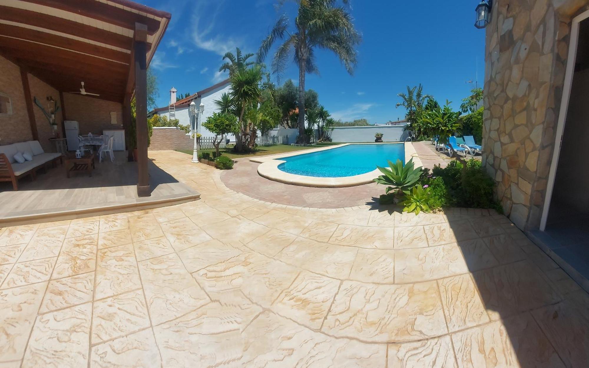 Chalet La Huerta Con Piscina Y Wifi Conil De La Frontera Exterior foto